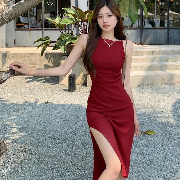 Đầm IELGY hở vai phong cách Pháp cổ điển thanh lịch cho nữ