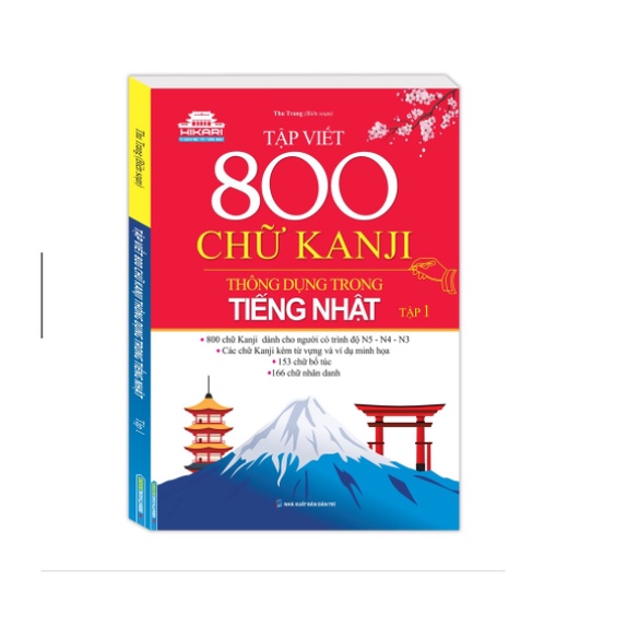 Sách - Combo Tập viết 800 chữ KANJI thông dụng trong tiếng Nhật (2 cuốn)