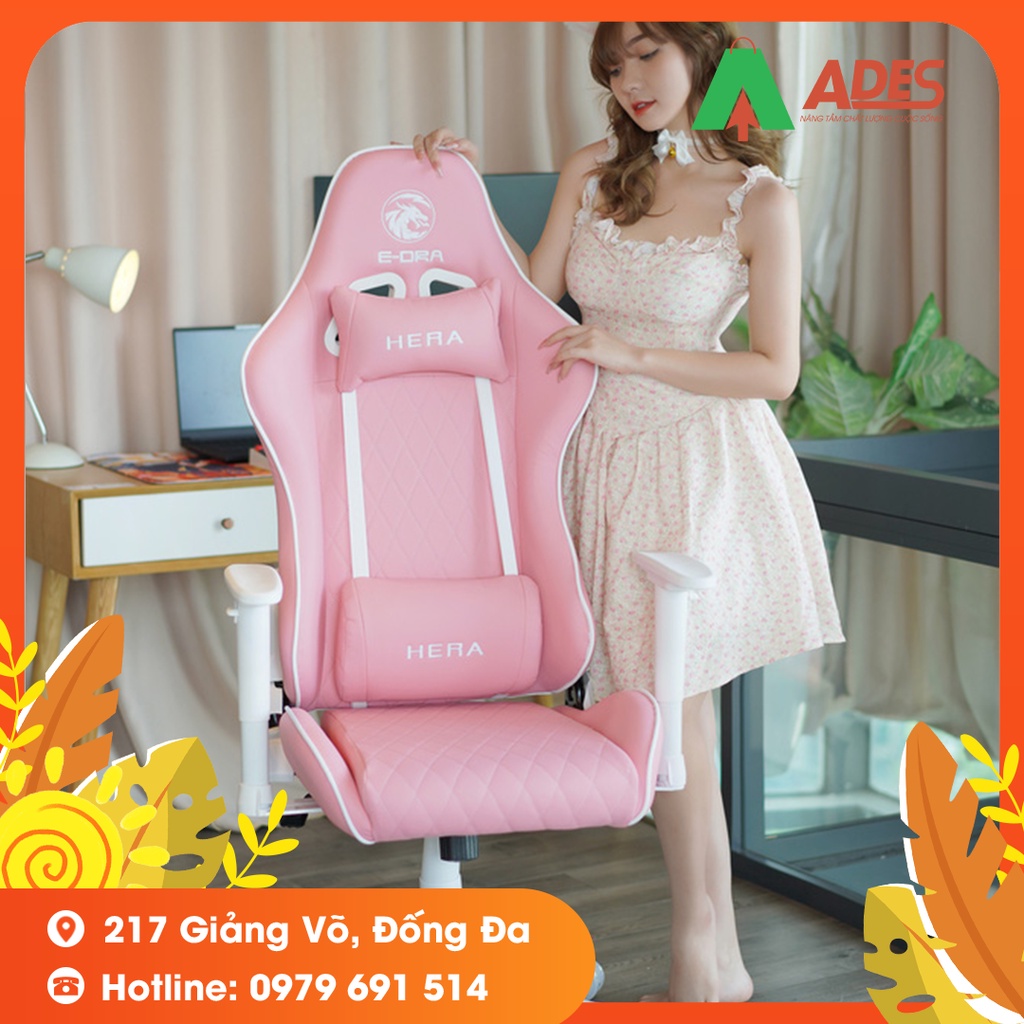 [Mã 154ELSALE2 giảm 7% đơn 300K] Ghế Gaming Edra EGC 224 Hera Pink - Bảo Hành Chính Hãng