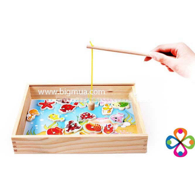 Bộ câu cá gỗ 32 sinh vật biển