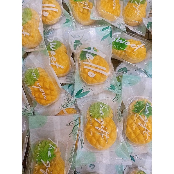 100 vỏ túi đựng bánh dứa 7x12cm