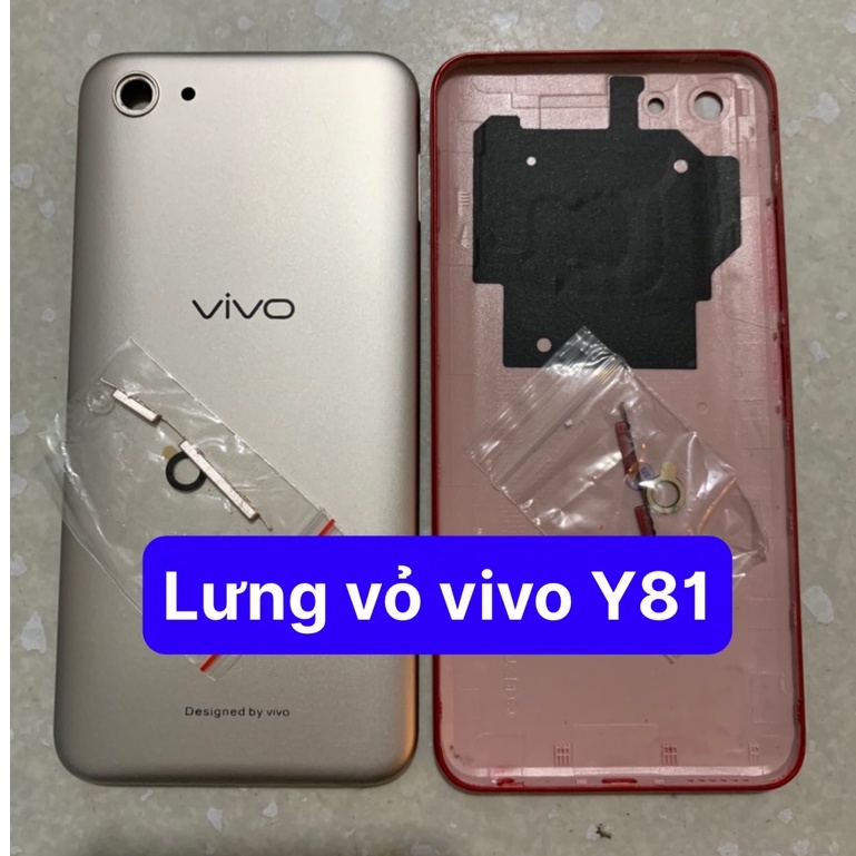 lưng vỏ vivo Y81 - gồm lưng máy,phím và kính camera