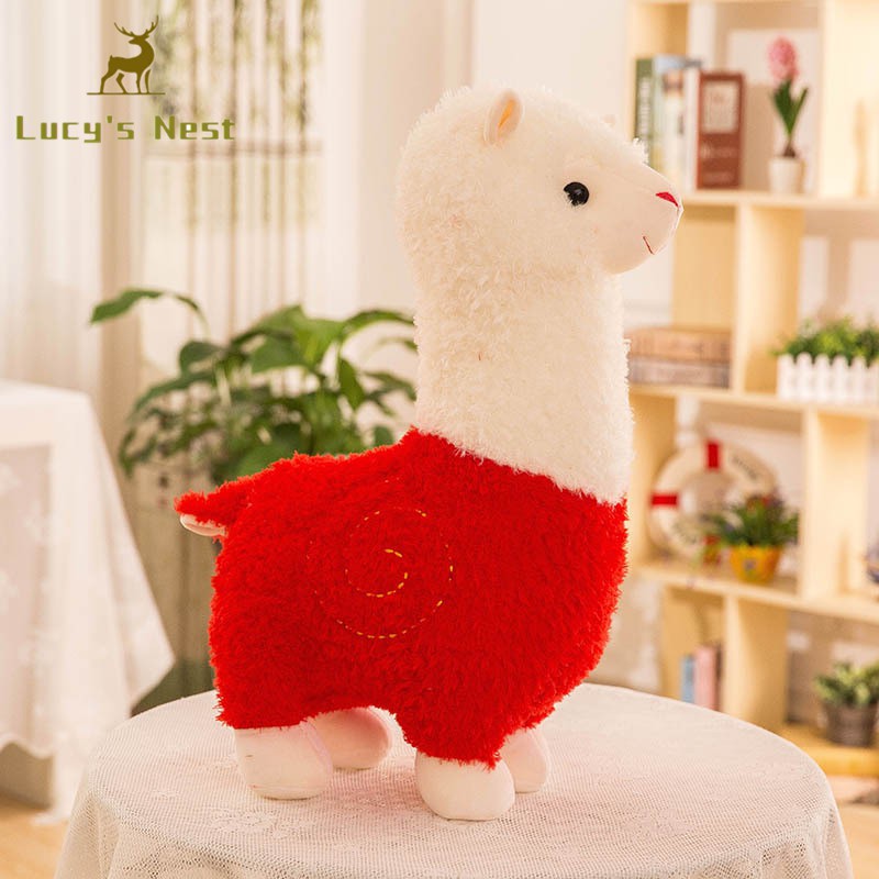 Đồ chơi thú nhồi bông lạc đà Alpaca mềm mại đáng yêu