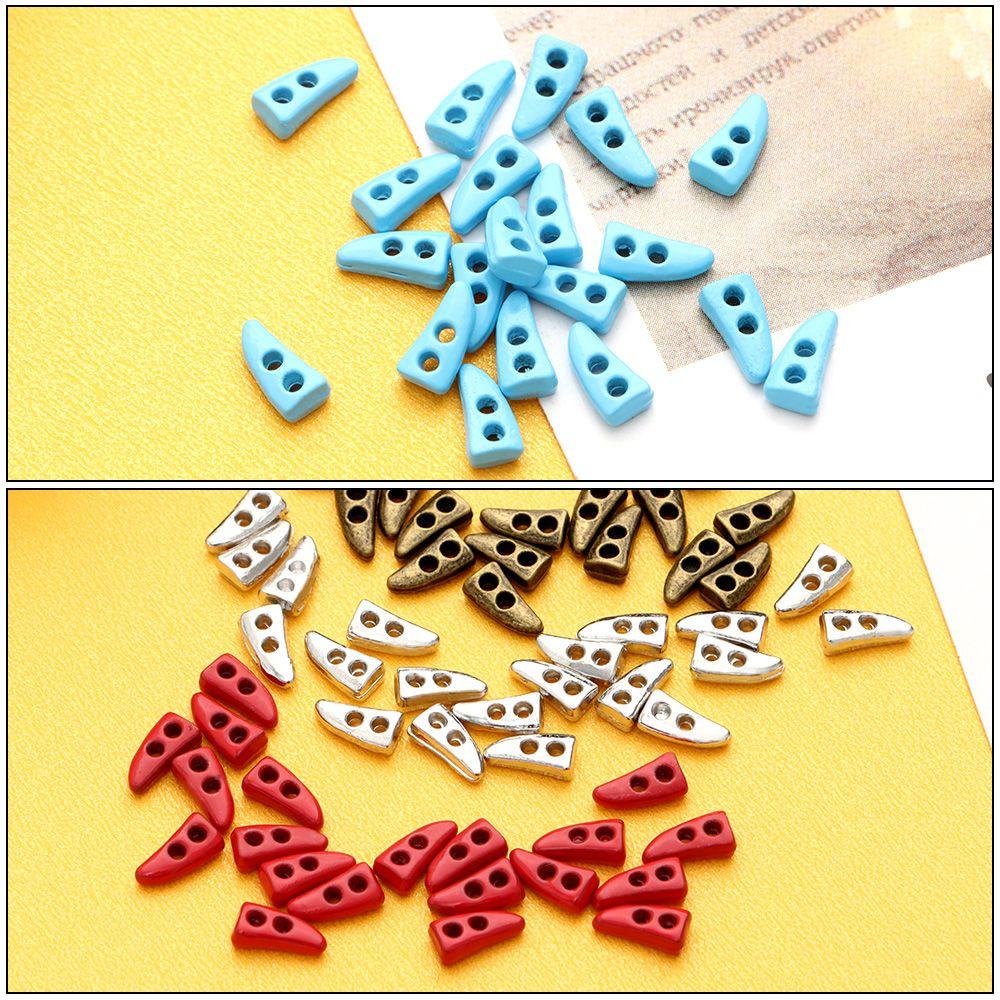 Set 1 / 20 Nút Sừng Mini Màu Sắc Ngọt Ngào Dùng May Vá Quần Áo DIY