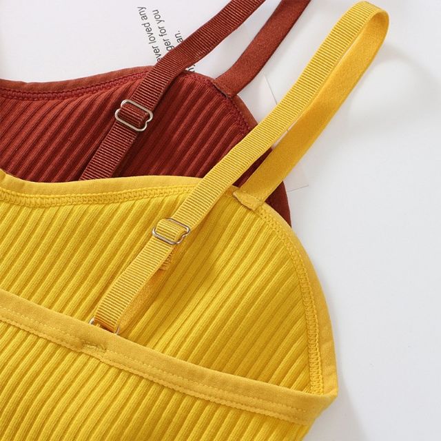 Áo ngực nữ - áo bra cotton tăm 2 dây có đệm 9922 / 20193 | BigBuy360 - bigbuy360.vn