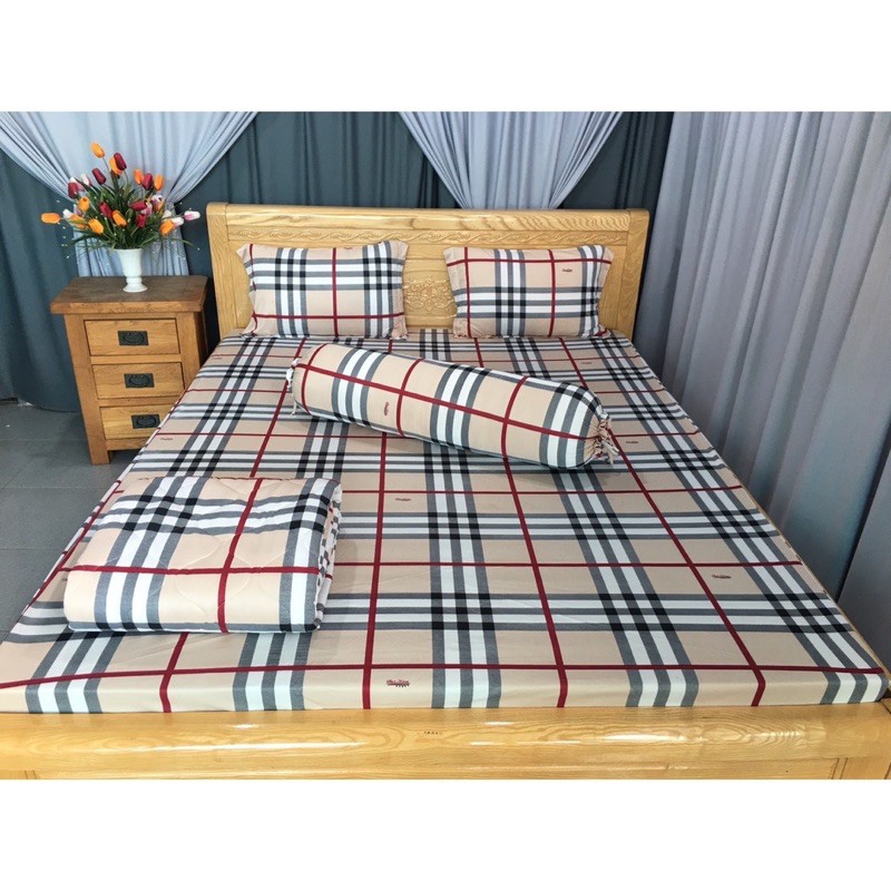 Bộ Ga Giường 4 Món Thun Lạnh Hàn Quốc