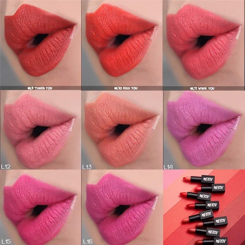 [Ver Noir] Son thỏi siêu lì, mịn mượt Hàn Quốc Merzy The First Lipstick