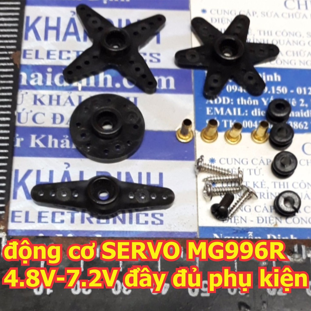 động cơ SERVO MG996R MG996 4.8V - 7.2V đầy đủ phụ kiện bánh răng full kim loại kde3172