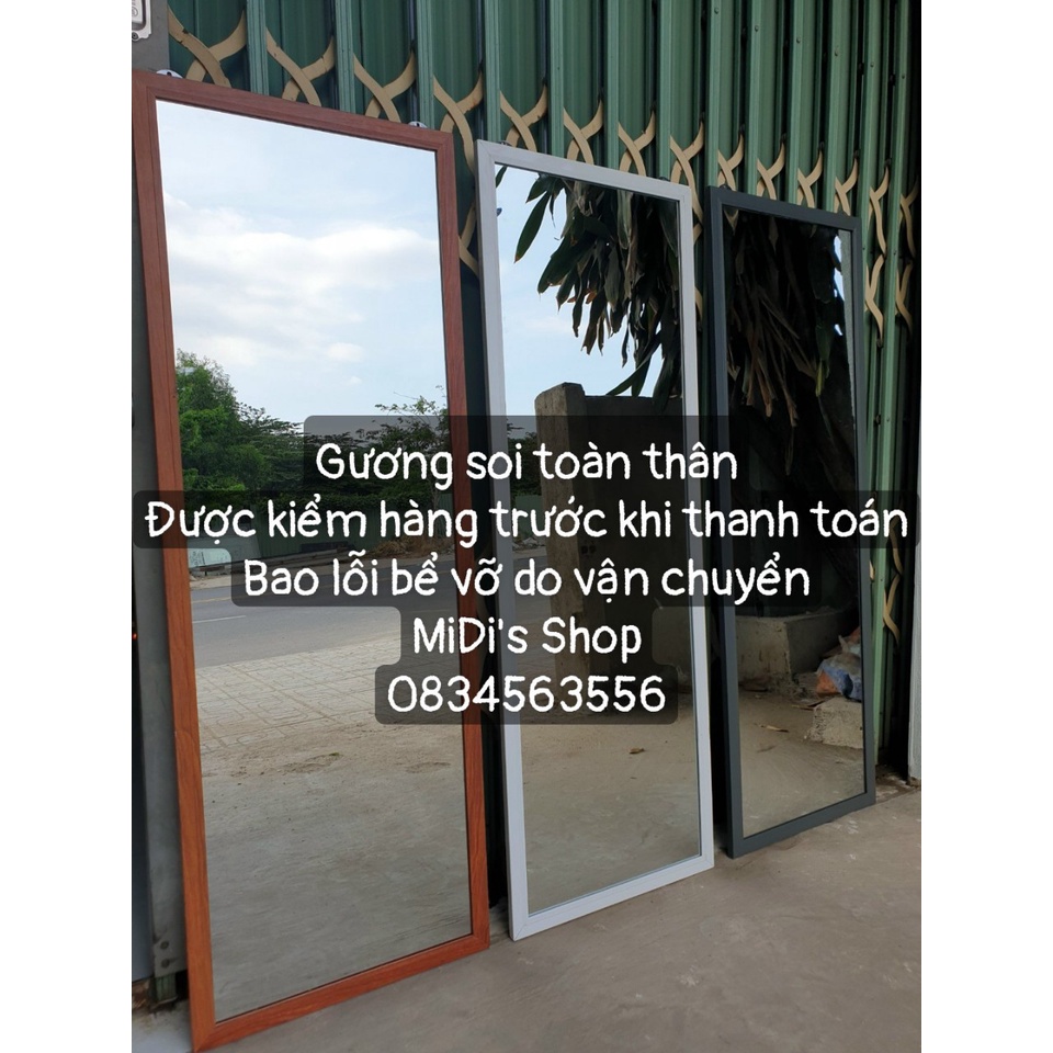 [150cm x 50cm] Gương soi toàn thân treo tường hoặc dựa tường 150cm x 50cm