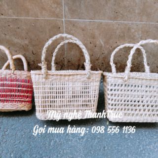 Làn cói mini đỏ cho bé nhỏ tuổi {làn đỏ}