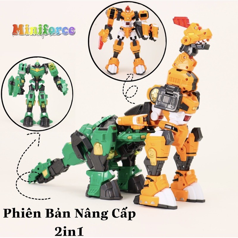 Siêu Robot Khổng Lồ Tyranno-Phiên Bản Robot Khủng Long Brachio Siêu Khủng Lồ-2Trong1-Graviton&Repuma