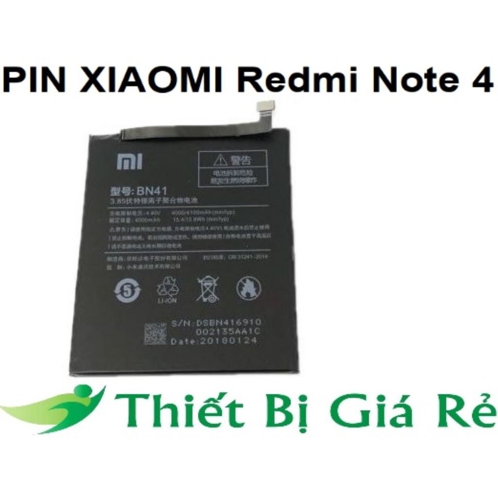PIN XIAOMI Redmi Note 4