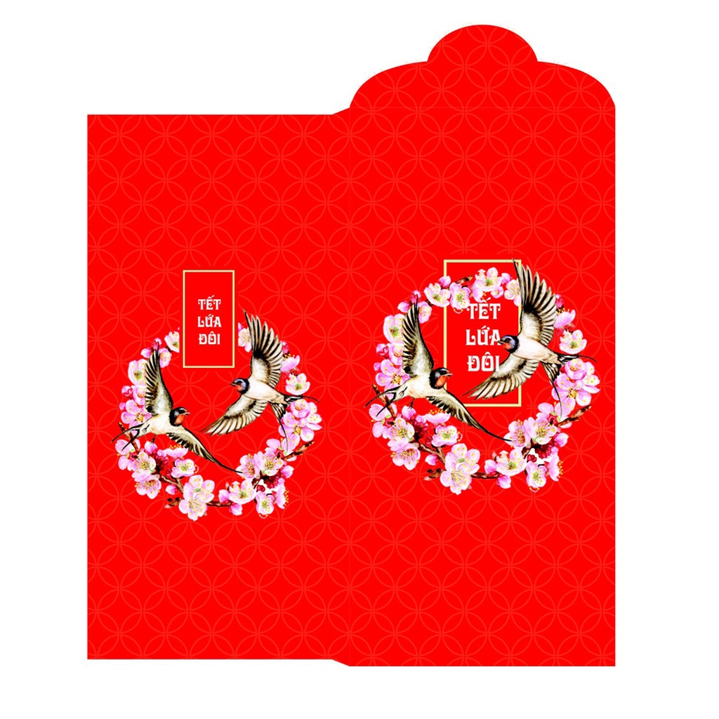 Bộ 100 Lì Xì Tết Lứa Đôi