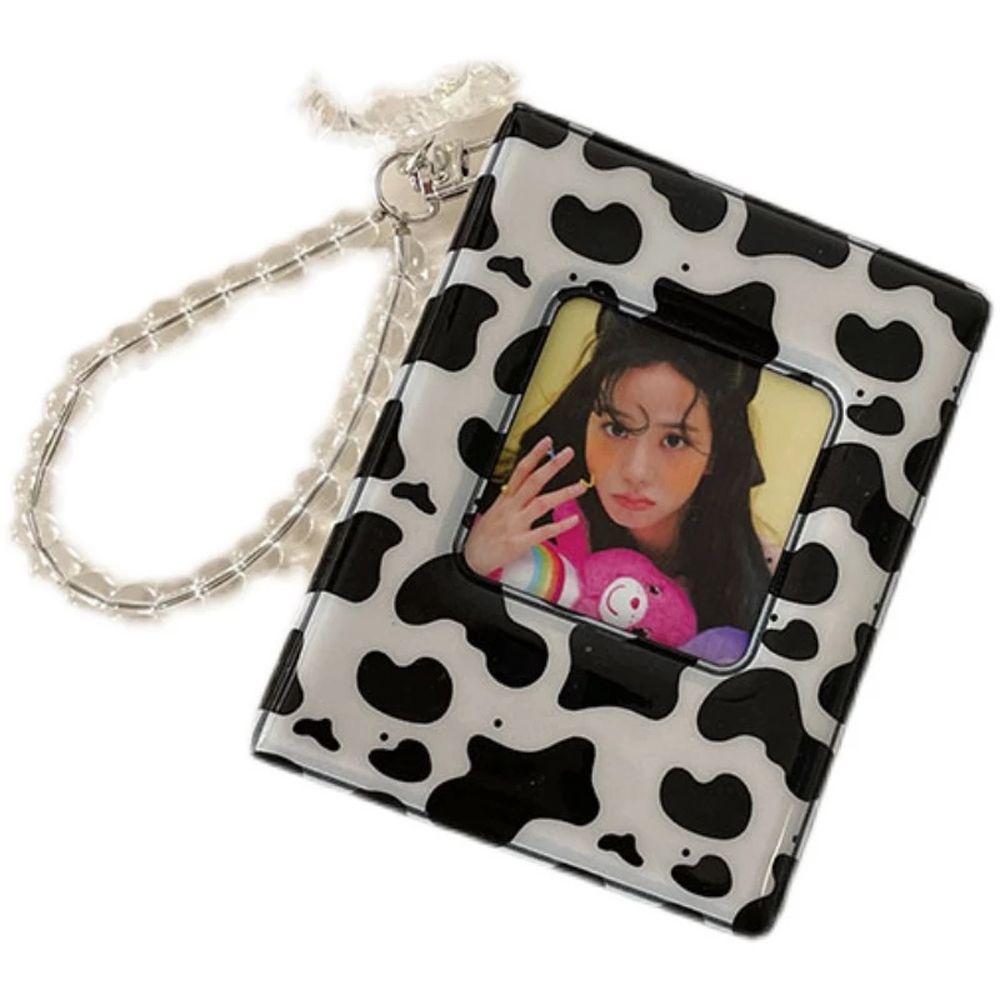 Album ảnh mini hai mặt gồm 16 trang đựng ảnh cỡ 3inch họa tiết bò sữa đáng yêu