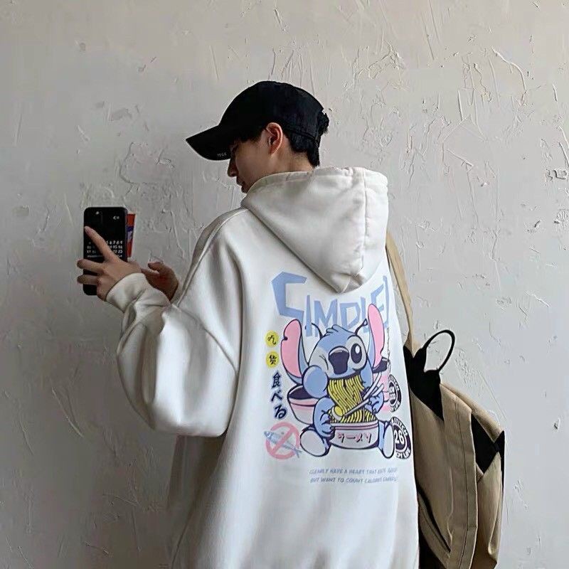 Áo hoodie nỉ ngoại unisex chống nắng nam nữ chất form rộng in hình chuột cute có kèm video | BigBuy360 - bigbuy360.vn