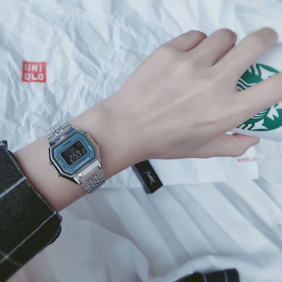 [HOT 2021]Đồng hồ nữ Casio LA680 dây đeo thép không gỉ cổ điển , sang trọng , đẳng cấp-full box thiếc chính hãng