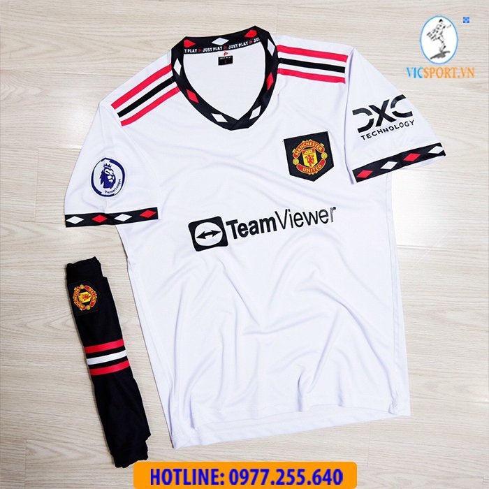 Quần Áo Bóng Đá CLB Manchester United Màu Trắng 2022-2023 - Hàng Thái Lan  - Vicsport