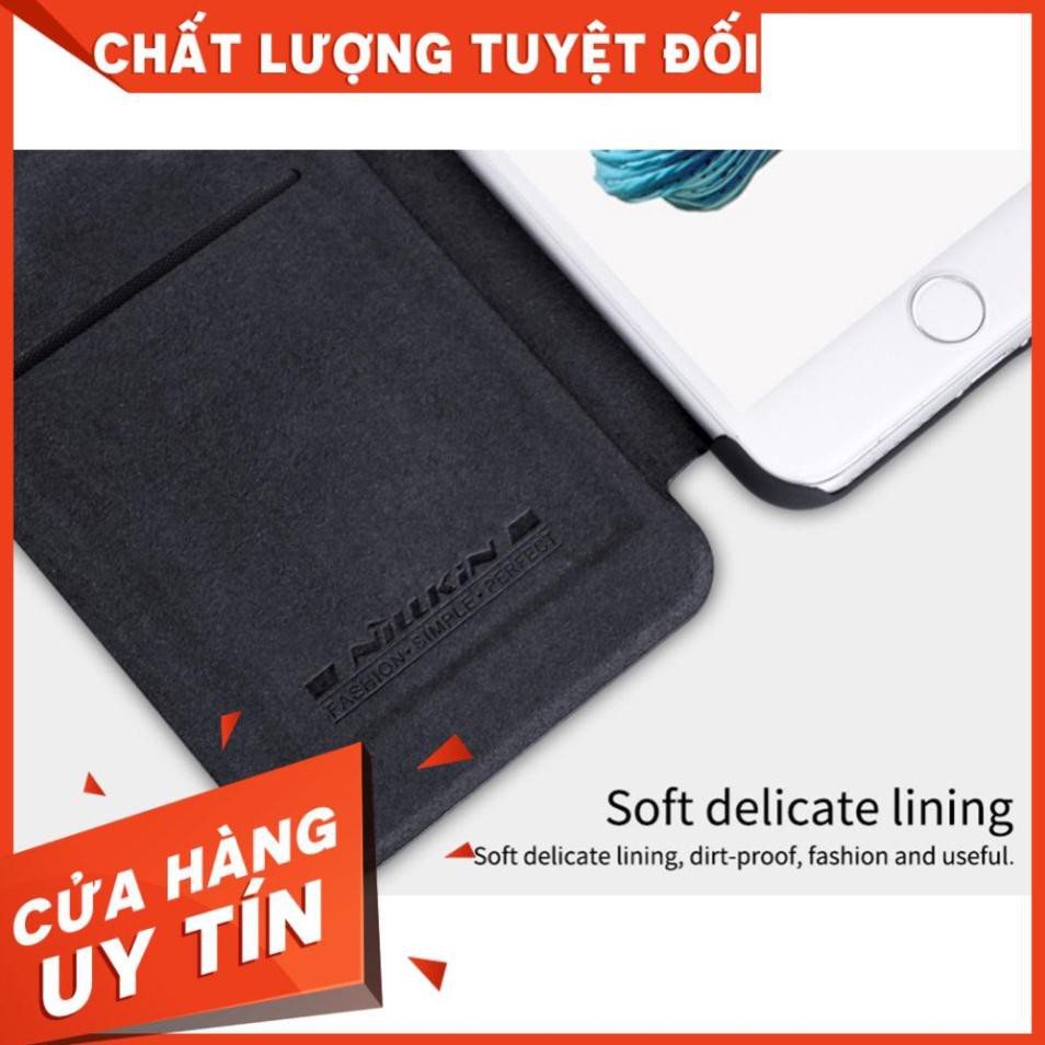 Bao da da thật chính hãng Nillkin Qin cho iPhone 7 Plus / iPhone 8 Plus sang trọng cao cấp có ngăn đựng thẻ