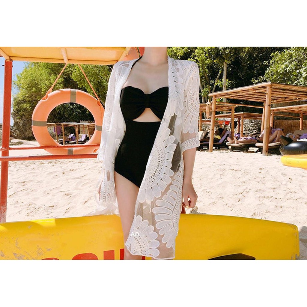 ÁO CHOÀNG ĐI BIỂN REN LƯỚI THÊU LOẠI ĐẸP | BigBuy360 - bigbuy360.vn