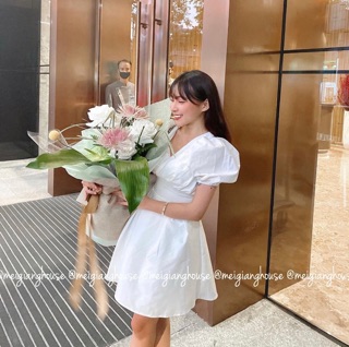 🔥Đầm Cổ V Đan Dây Sau Lưng ( Có Mút Ngực)