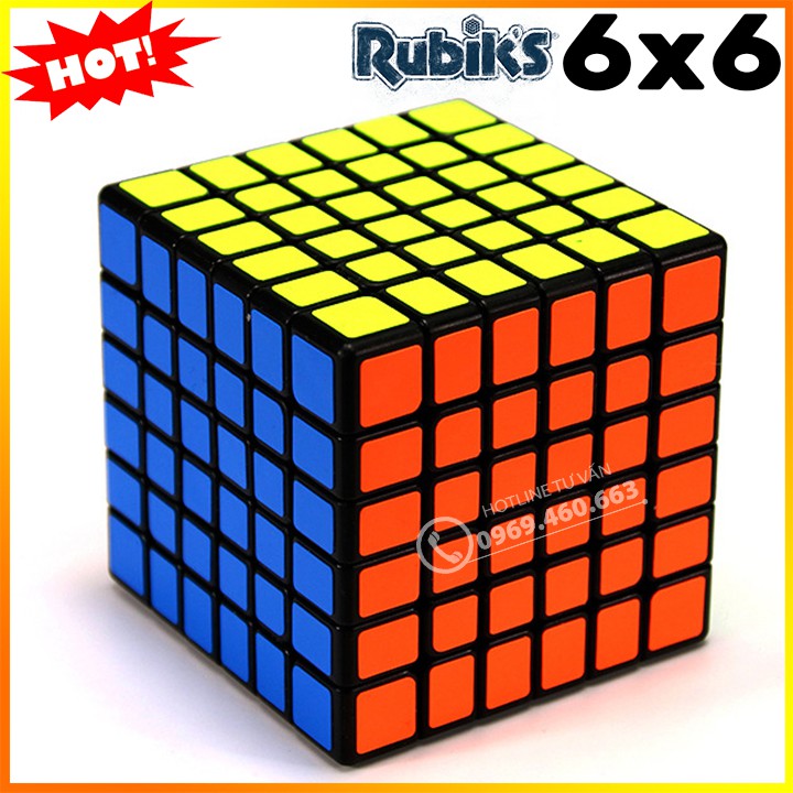 Rubik 6x6 Stickerless MoYu MeiLong MFJS Rubik 6 Tầng