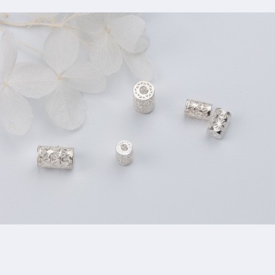 Charm bạc 925 mix vòng tay ống chặn họa tiết 1