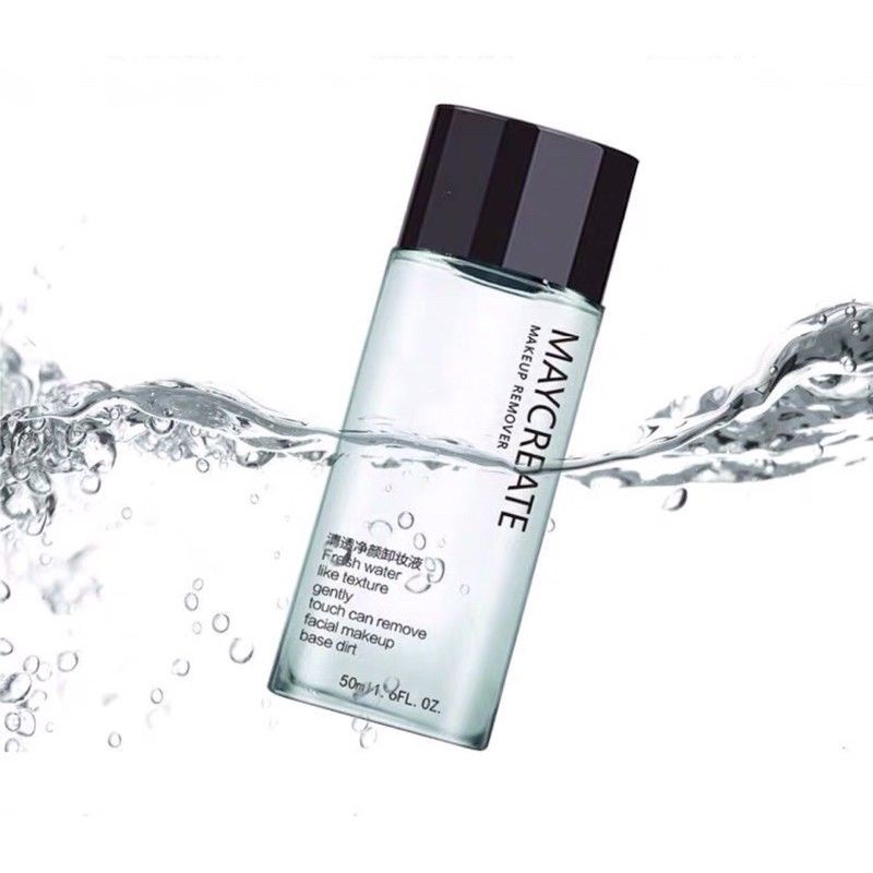 (Size du lịch) Nước tẩy trang MayCreate sạch sâu, dưỡng ẩm cho da chai 50ml phù hợp mang đi chơi, du lịch
