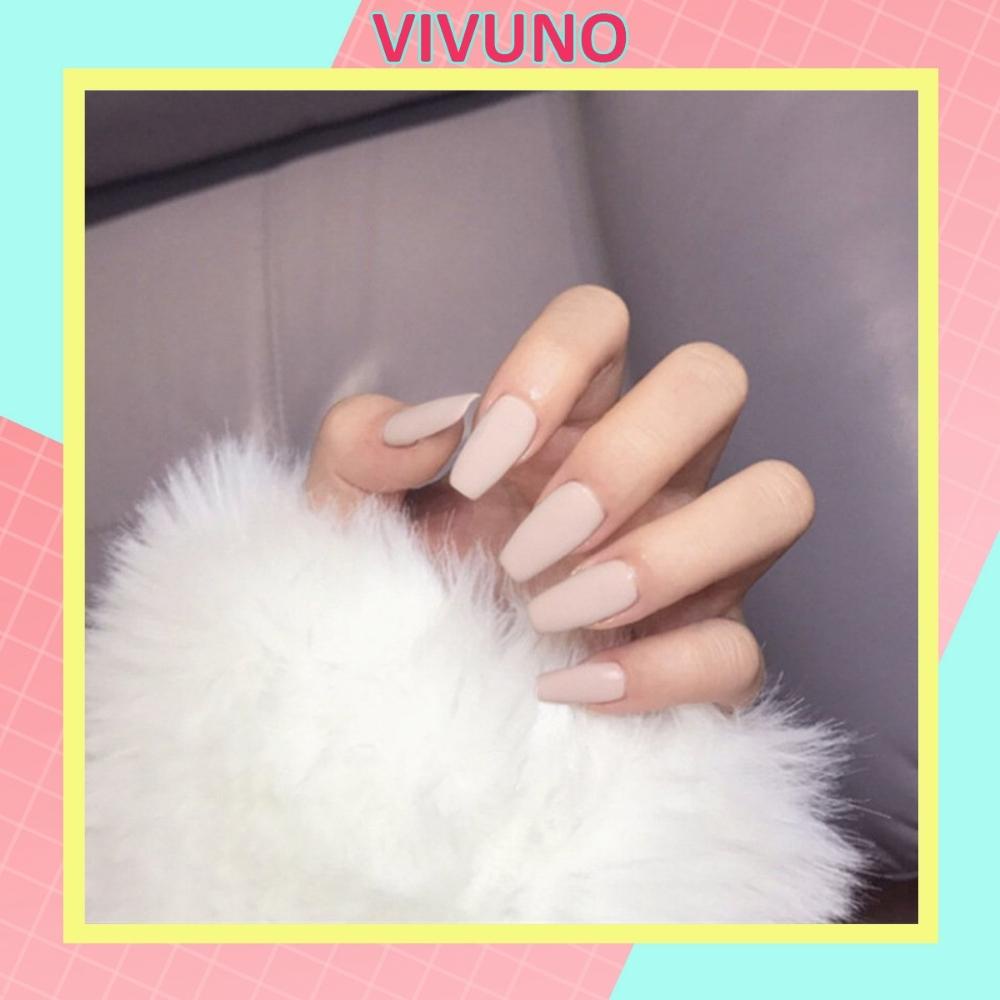 Móng giả Vivuno bộ 24 nail móng kèm keo dán móng cao cấp MG12