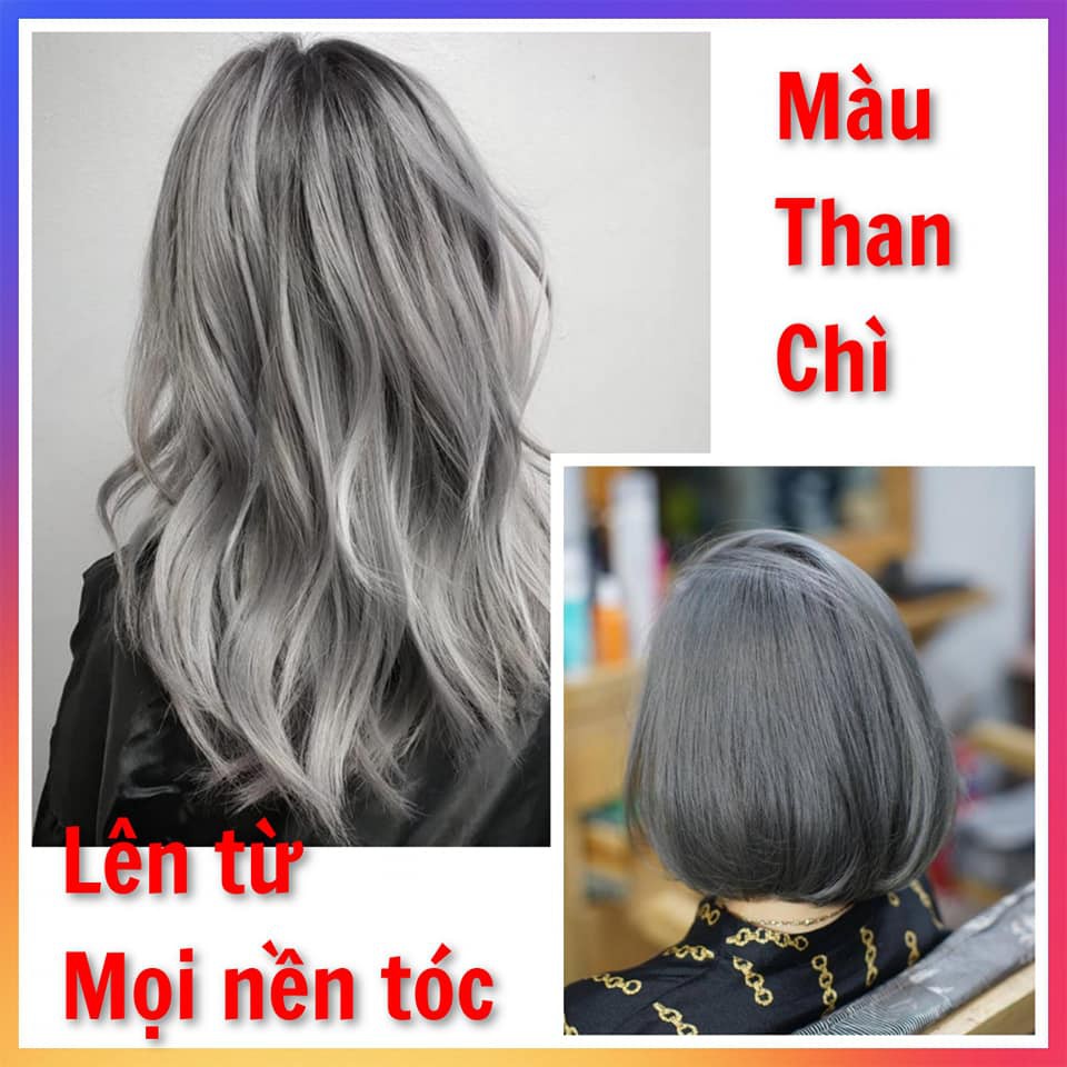 "THUỐC NHUỘM TÓC MÀU THAN CHÌ-Thuốc nhuộm tóc LAVOX 3D  Nano Collagen siêu dưỡng+tặng kèm oxy trợ nhuộm và bao tay"