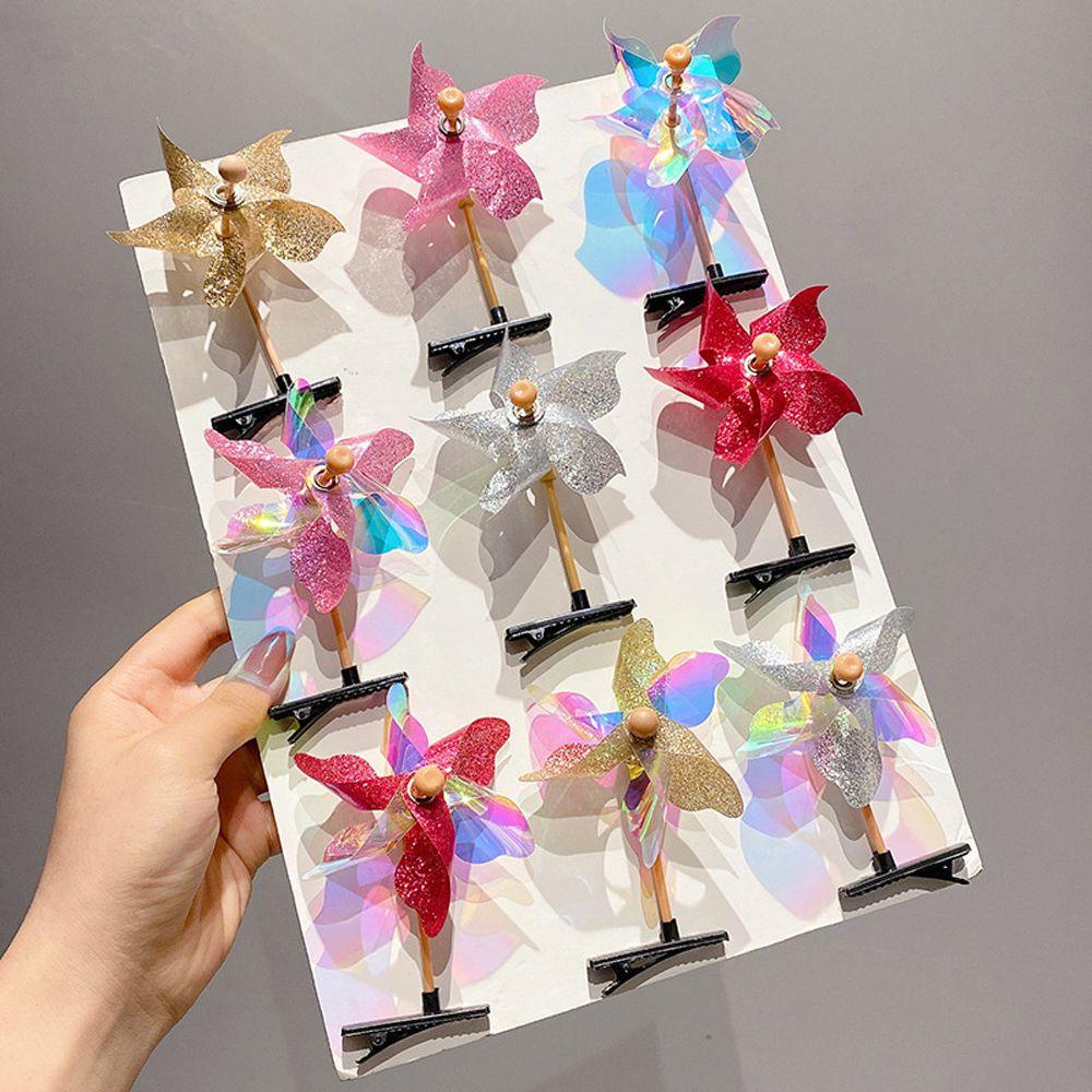Kẹp Tóc Hình Cối Xay Gió 3D Nhiều Màu Sắc Phong Cách Hàn Quốc Cho Nữ