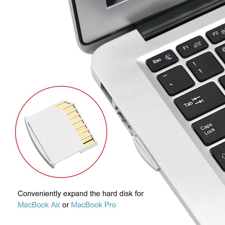 (orb) Giắc Chuyển Đổi Mini Tf Sang Giắc Bộ Nhớ Digital Cho Macbook Pro Air