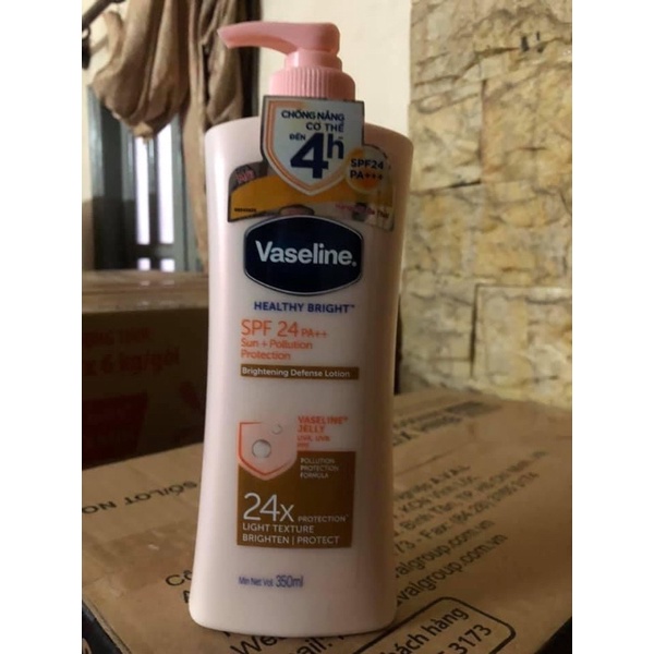 Sữa dưỡng thể làm trắng da Vaseline 350ml