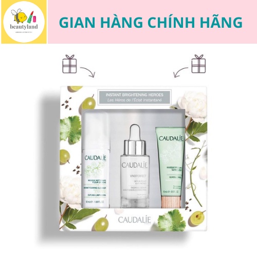 Sét dưỡng trắng sáng da caudalie vinoperfect