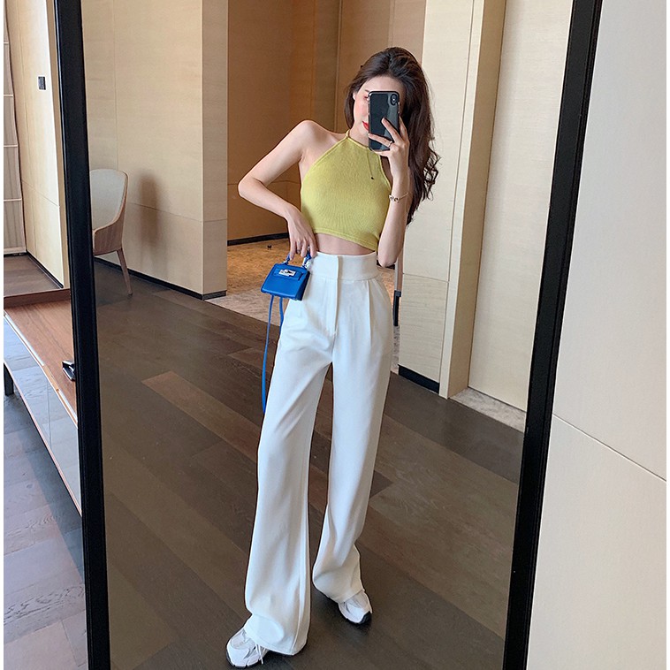 (SẴN ÁO) SET ÁO ỐNG QUẦN TÂY ỐNG SUÔNG NỮ ULZZANG | BigBuy360 - bigbuy360.vn