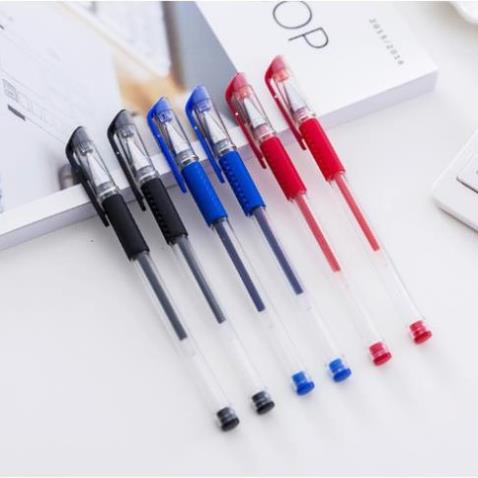 Bút Bi Nước 0.5mm, Mực đều, đẹp, đủ màu xanh đen đỏ |FRESSHIP Giá Gốc