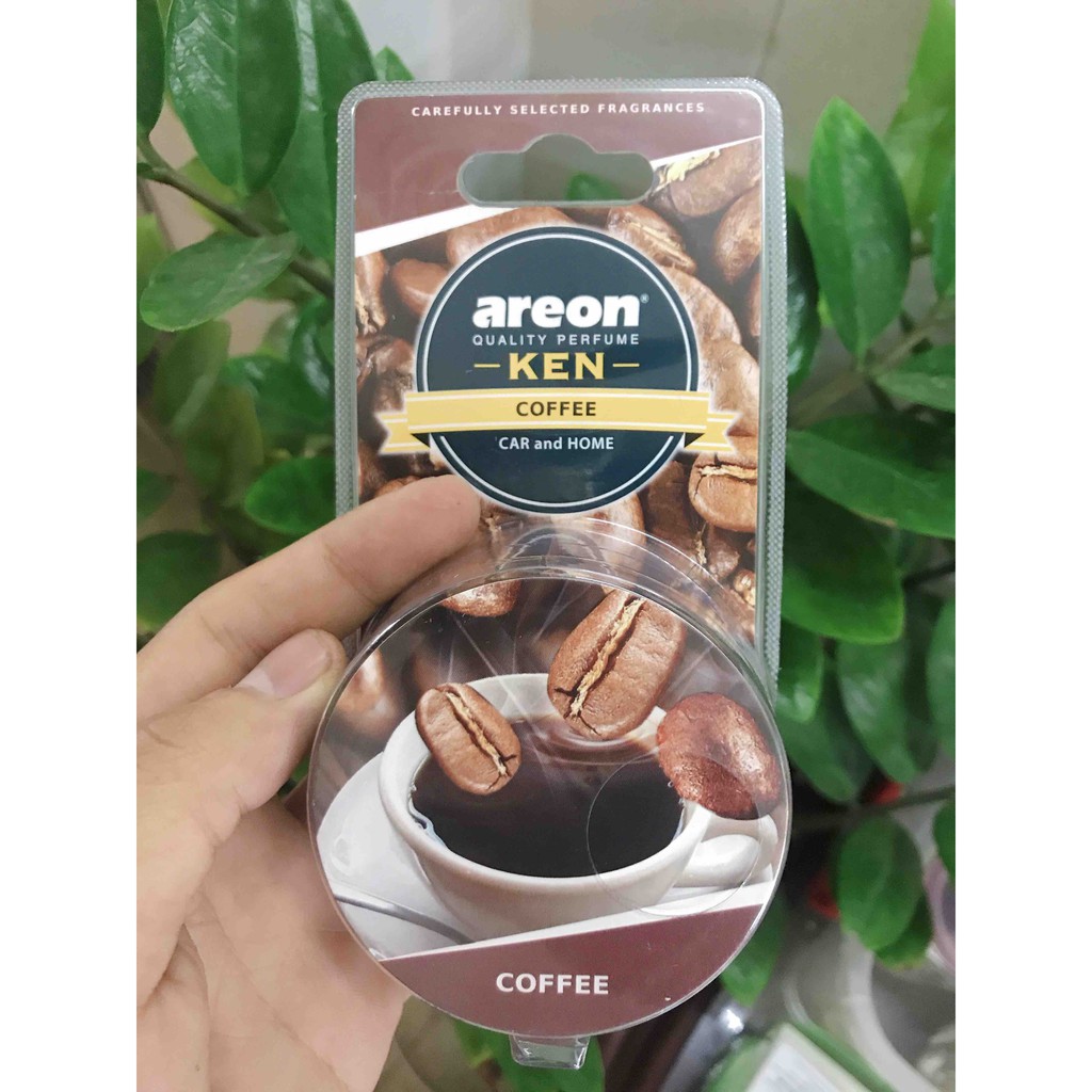 Sáp thơm ô tô - nước hoa ô tô mùi CAFE ( DỊU NHẸ - TỈNH TÁO ) - Areon Ken Coffee