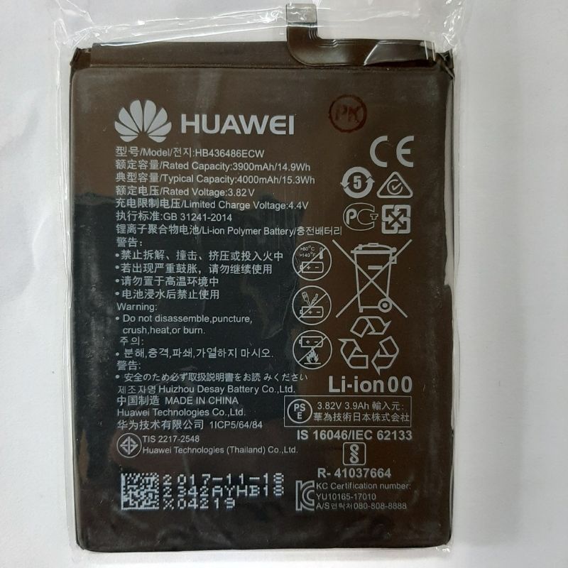 Pin Huawei Mate 10 / Mate 10 Pro / Mate 20 HB436486ECW Chính hãng bảo hành 6 tháng.