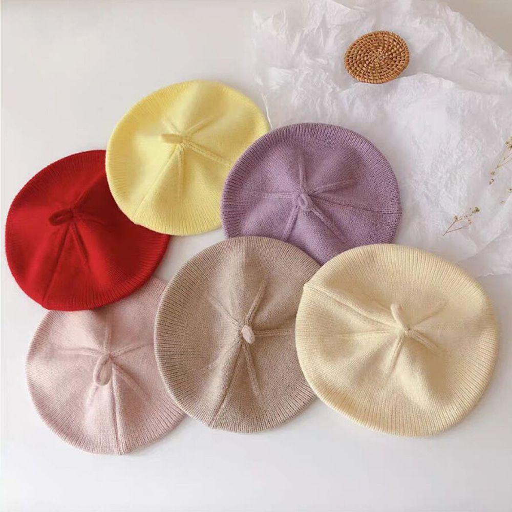Mũ Nồi Beret Nhiều Màu Sắc Thời Trang Thu Đông Cho Bé