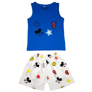 Bộ cotton in hình chuột mickey ngộ nghĩnh cho bé trai 7-18kg BMKKS (ảnh thật) - KIBA.shop ( quần áo mùa hè cho bé)