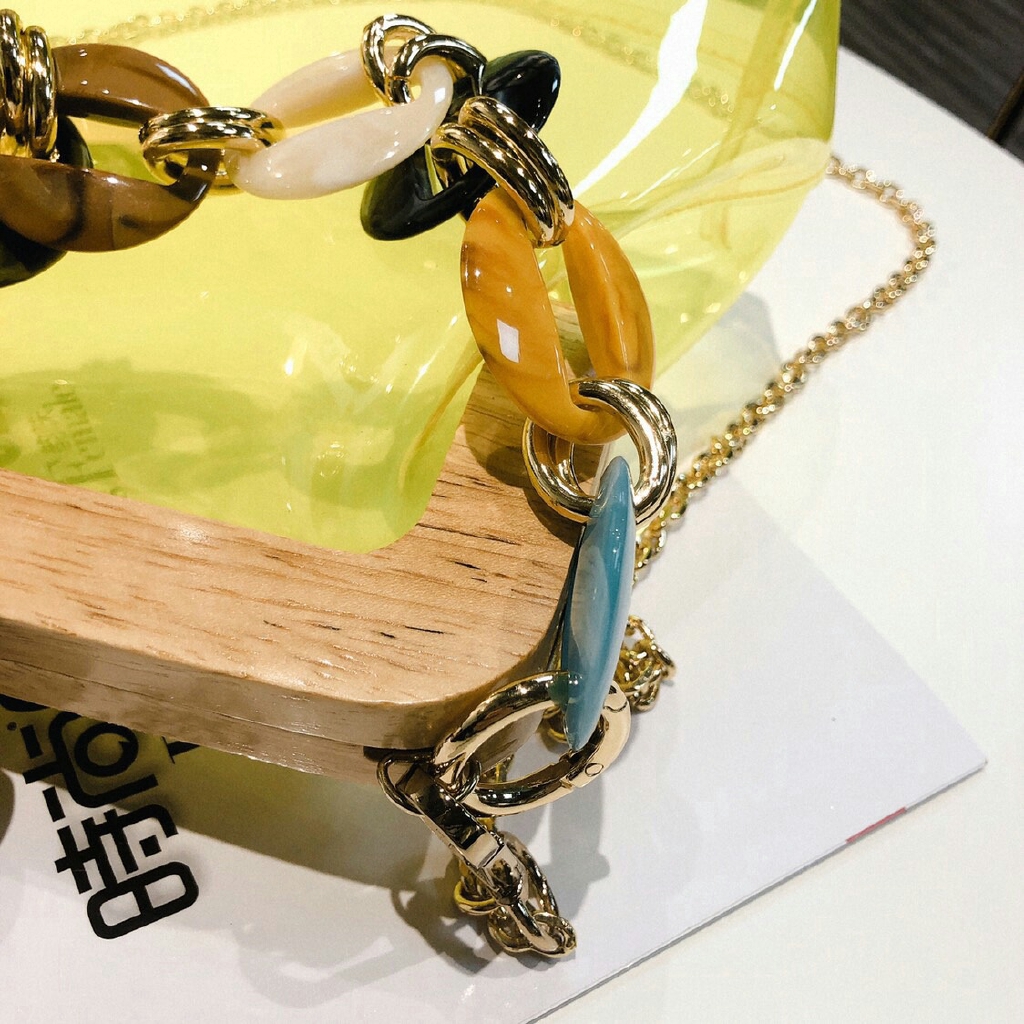 IELGY Túi xách nữ trong suốt phong cách Hàn Quốc thời trang