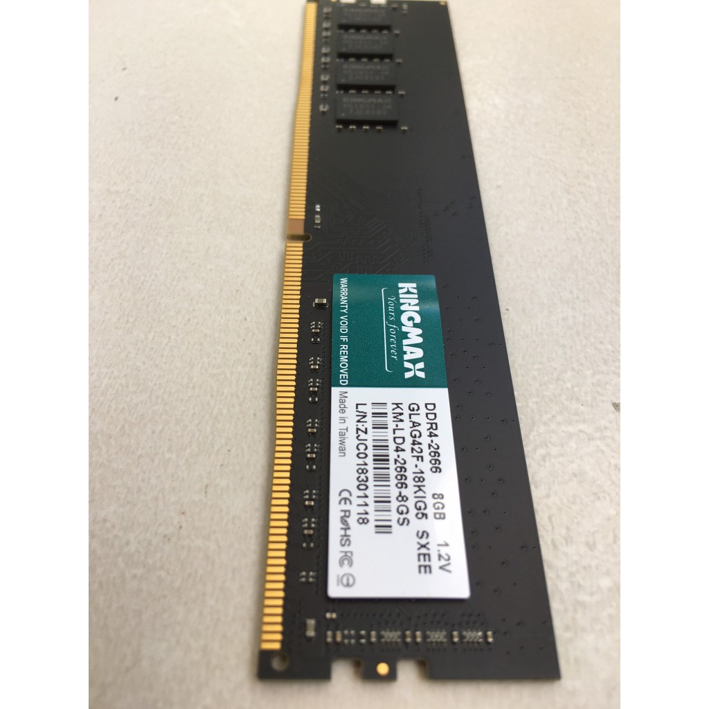 Ram 8GB Kingmax DDR4 2666MHz (1x8GB) chính hãng Viễn Sơn phân phối