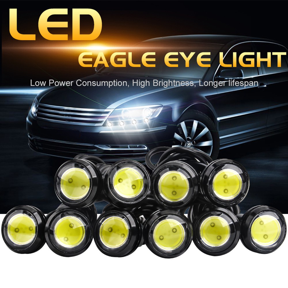 1 Đèn LED Mắt Đại Bàng DRL 18mm / 23MM Chống Nước Phá Sương Mù Cho Xe Hơi / Xe Máy