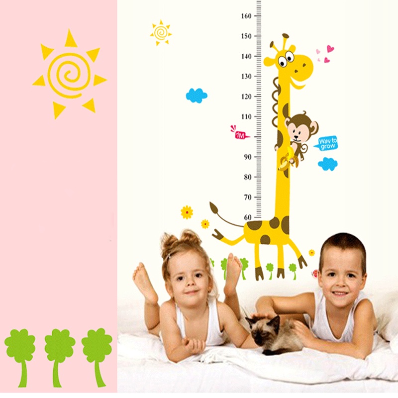 Decal dán tường đo chiều cao cho bé Lakids