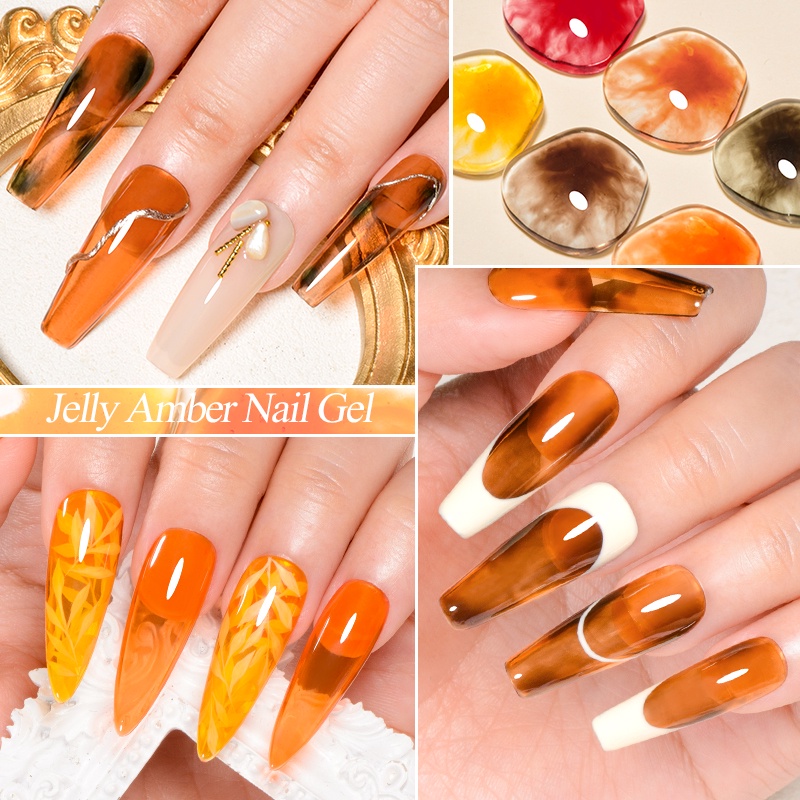 Sơn Móng Tay Gel MTSSII MEET ACROSS Hổ Phách Thạch Trong Suốt UV 7ml
