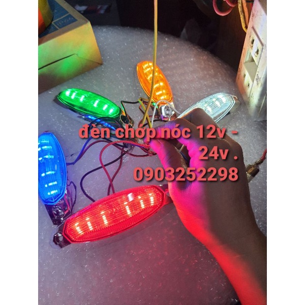 đèn chớp nóc hai chế độ chớp và sáng , đèn  sườn 12v 24v cực chất , chống nước mã. 4022
