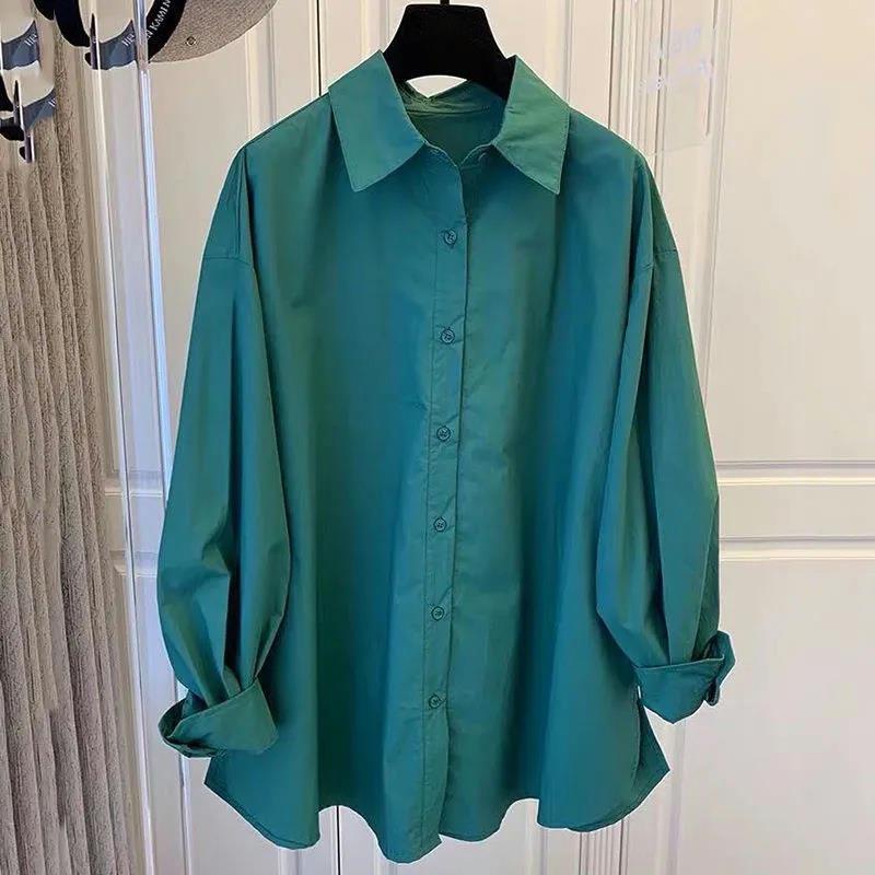 Áo Sơ Mi Tay Dài Dáng Rộng Màu Hồng Phong Cách Pháp Cổ Điển Thời Trang Xuân Thu Cho Nữ