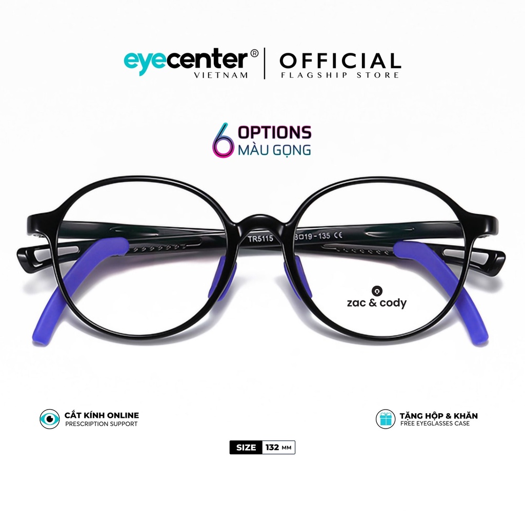 Kính trẻ em chống tia bức xạ chính hãng Zac&amp;Cody B51-S chống ánh sáng xanh nhập khẩu by Eye Center Vietnam