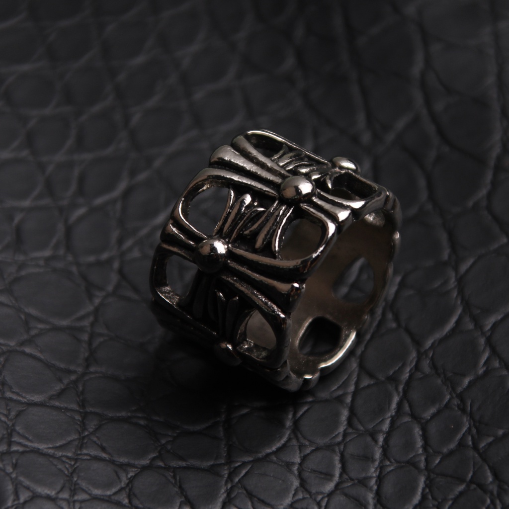 Nhẫn chạm khắc hoa văn G-Dragon phong cách Hip Hop cho nam