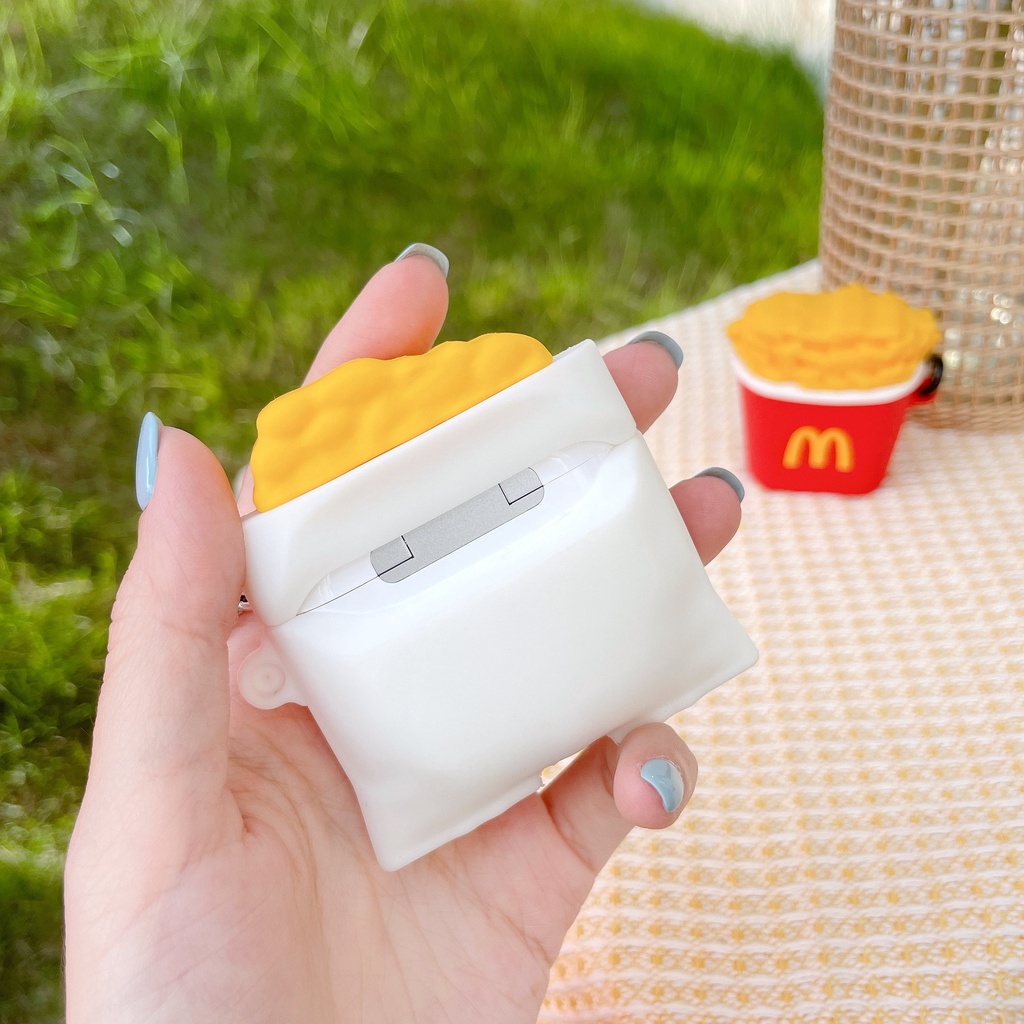 Vỏ Bảo Vệ Hộp Sạc Tai Nghe Airpods 3 Pro AirPods3 Họa Tiết Khoai Tây Chiên/Bánh Quy Phong Cách Mới 2021 Ốp