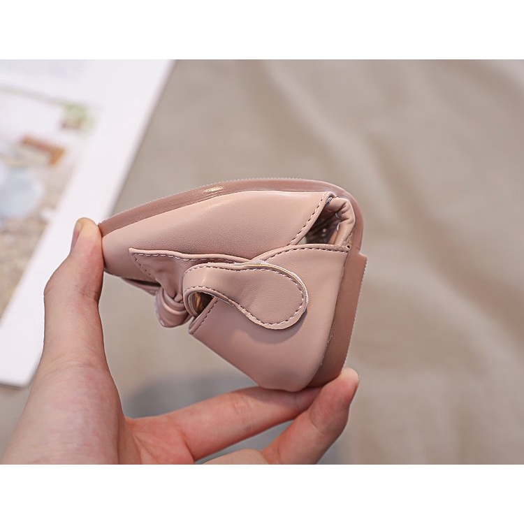 Đôi Giày Đế Mềm Đính Nơ Xinh Xắn Thời Trang Cho Bé Gái